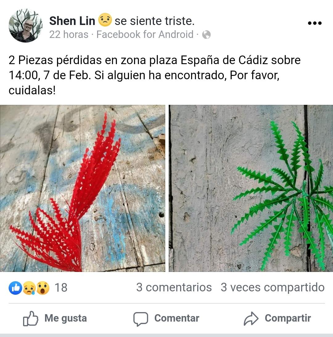 PepaCampillos's tweet photo. ‼️A ver #Cádiz, este diseñador de moda ha perdido dos piezas.
Por favor si alguien las encuentra, conectar con #ShenLin en facebook
@wrodriguez9 @jjtellezrubio
@OndaCadizTV @diariocadiz @LaVozdeCadiz https://t.co/vhwEjCip5Z