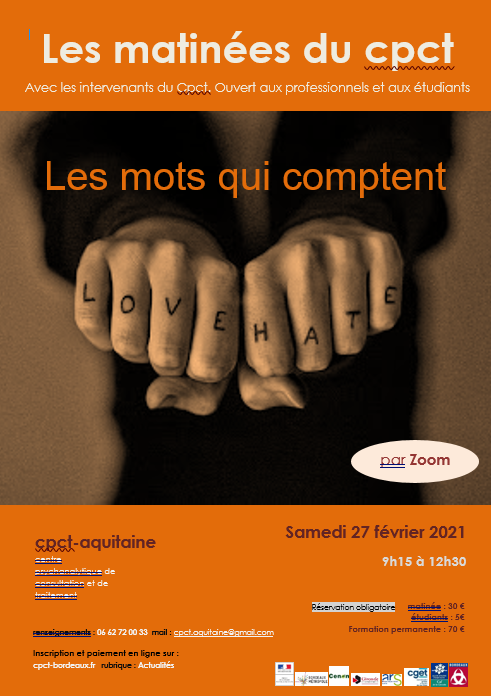 cpctbordeaux's tweet photo. "LES MOTS QUI COMPTENT" 27/02, en zoom. 

Il y a les mots qui résonnent encore, des années après, ceux qui marquent et dont l'empreinte demeure, détachés ou non de leur contexte... 
Inscriptions en ligne ici : https://t.co/Jp84oUGniL https://t.co/DEqUqlyvx8