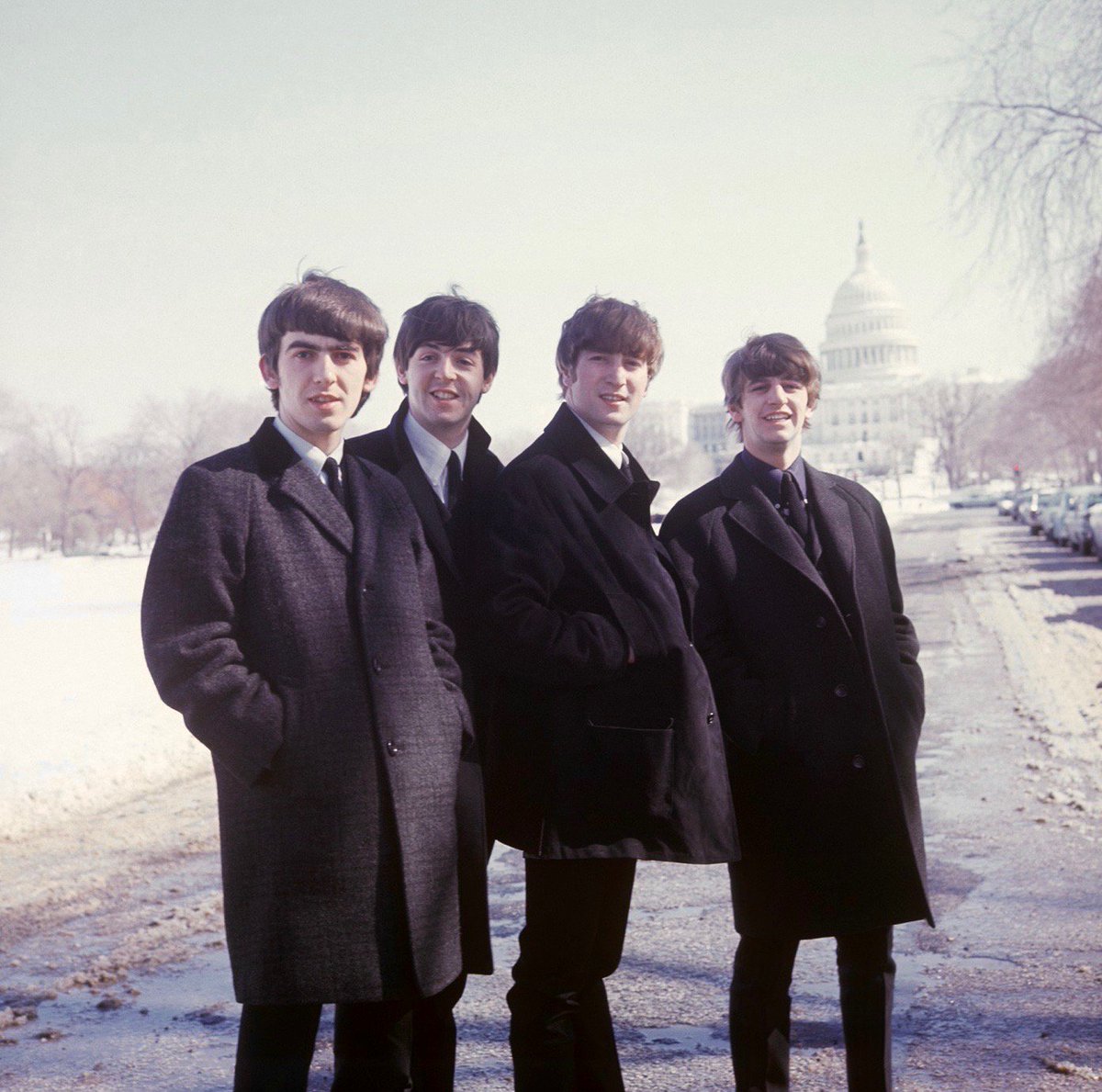 BeschlossDC's tweet photo. Beatles in front of U.S. Capitol on day of their first concert in America, Washington, DC, this week 1964: https://t.co/TOaX7P11wM