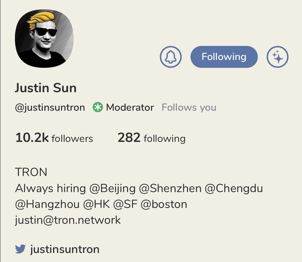 📢Don’t forget to follow my account <a href="/justinsuntron/">H.E. Justin Sun 👨‍🚀 🌞</a> at @joinClubhouse.

💁‍♂️I will go live there and discuss the hottest topics on #TRON Ecosystem and #Blockchian Industry in general from time to time. So don't be shy and join me there!
#TRX $TRX