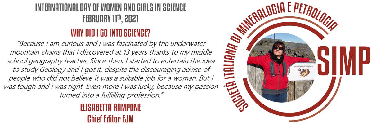 soc_min_pet's tweet photo. Our journey towards the International Day of Girls and Women in Science continues with prof. Elisabetta Rampone, chief editor of @EurJMineral.
#SIMPWomenInSTEM https://t.co/SADNdc6Mml