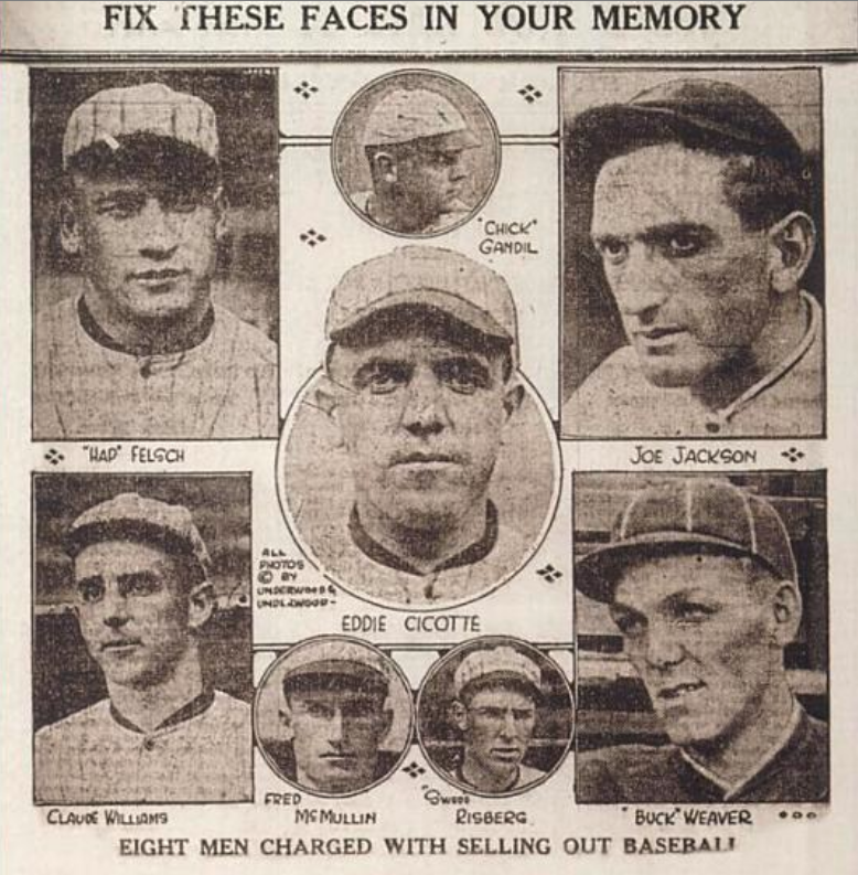 LGcommaI's tweet photo. In 1919, #ArnoldRothstein 'fortified' the World Series.
#BaseBall
#BlackSoxScandal
#ChickGandil
#Corruption
#EddieCicotte
#History
#LeftyWilliams
#Rothstein
#UnitedStates
#USA https://t.co/DBdj9CJmfw