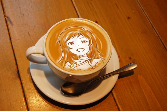 本日のラテアート沢志保 