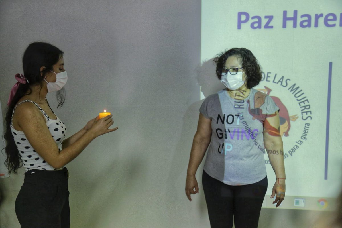 RutaPacificaM's tweet photo. 📢"Somos el grito de las que ya no están". 
Mujeres reunidas en Bucaramanga estudiando y trabajando por la paz de la ciudad y los municipios del departamento de Santander. #YoImporto https://t.co/hTo8ndyOsf
