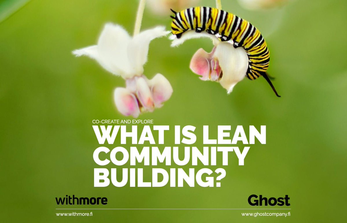 Are you a #LEAN #agile or digital transformation specialist?

Join us for a brainstorming session - what does lean community building mean to you? What could it mean for change agents? 

Tomorrow 9.2, 9AM CET with Karoliina &amp; Miika from Withmore.

Sign in: buff.ly/3rCgjnJ