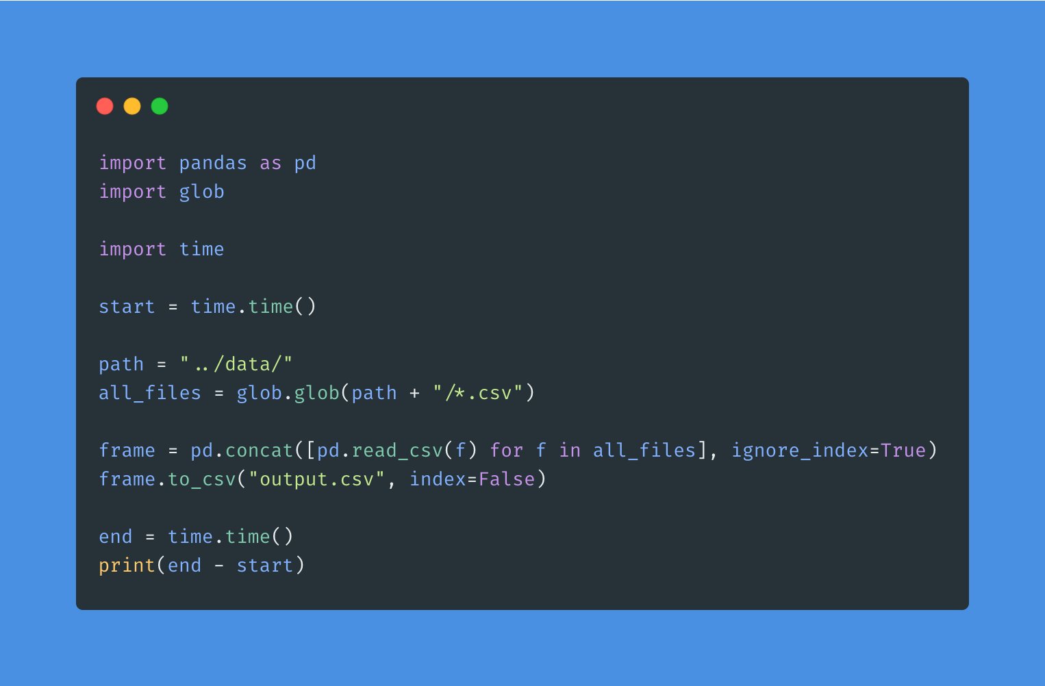 abhishek on Twitter: "Here is another solution using pandas. Time taken:  188.21s 3/ 7 https://t.co/xR0XjsfXQ2" / Twitter
