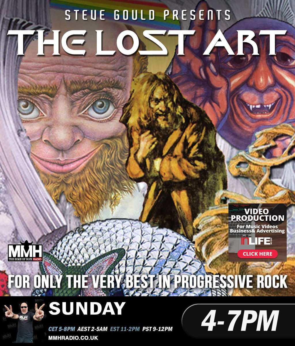 MMH_Radio's tweet photo. The Lost Art with @worldofproguk &amp; @inLIFEDesign with yet another Prog Extravaganza: @Transatlantic99 @ainurprog @EVERGREYSWEDEN @Jcrudess @DevinTownsend @SpocksB @amplifierband @celestial_burst @TheRealDBAMusic #ravensad #andyedwards https://t.co/f4PgOKJ2lY https://t.co/3HRHgy10Nm