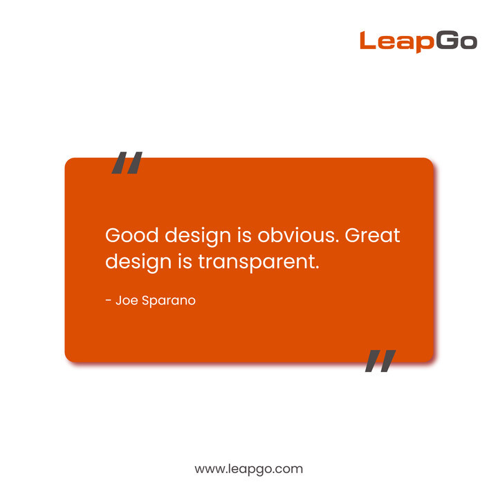 LeapGo's tweet photo. Good design delights the user. Great design, however, is a step ahead of the former. It engages, converts, and forges a connection between your brand and users. ✅

Great design solves people’s problems in unexpected ways. 😊
.
.
.
#leapgo #digitalmarkeing #websitedevelopment https://t.co/tPWAMGtj1S