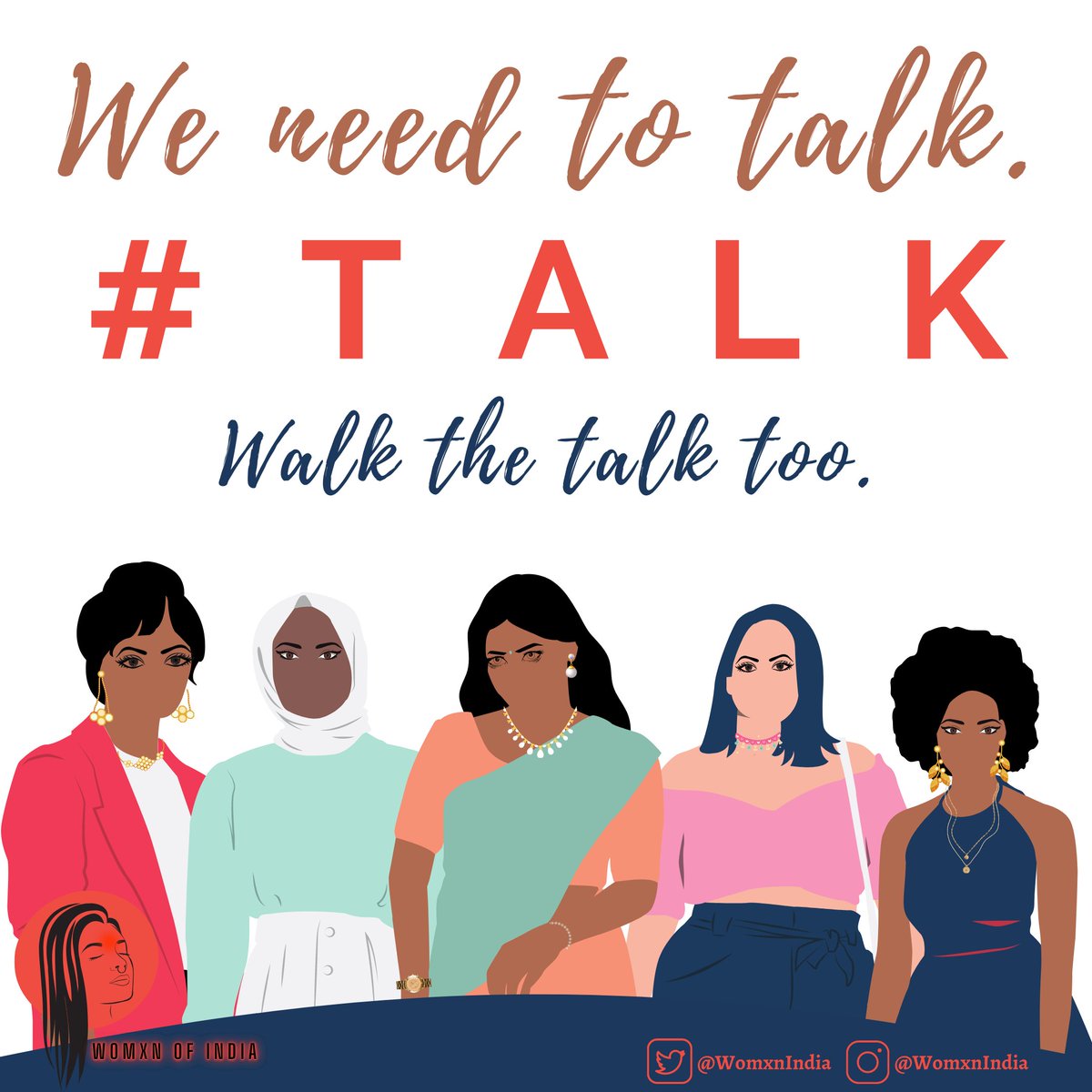 It's easy to preach....
We need to talk and walk the talk too....

#WeNeedToTalk
#WalktheTalk
#WomenIndia
#WomxnIndia
#Women #womxn
#TalkingTuesday