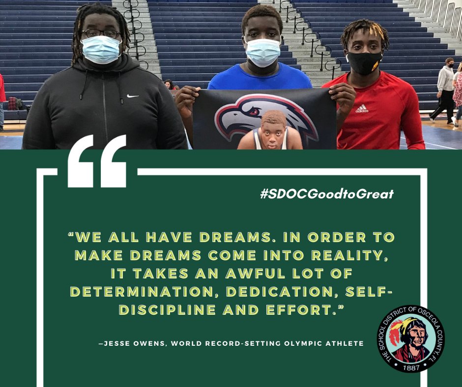 Determination, dedication, and self-discipline turn your dreams into reality. Are you ready? #SDOCGoodtoGreat #MondayMotivation #BlackHistoryMonth