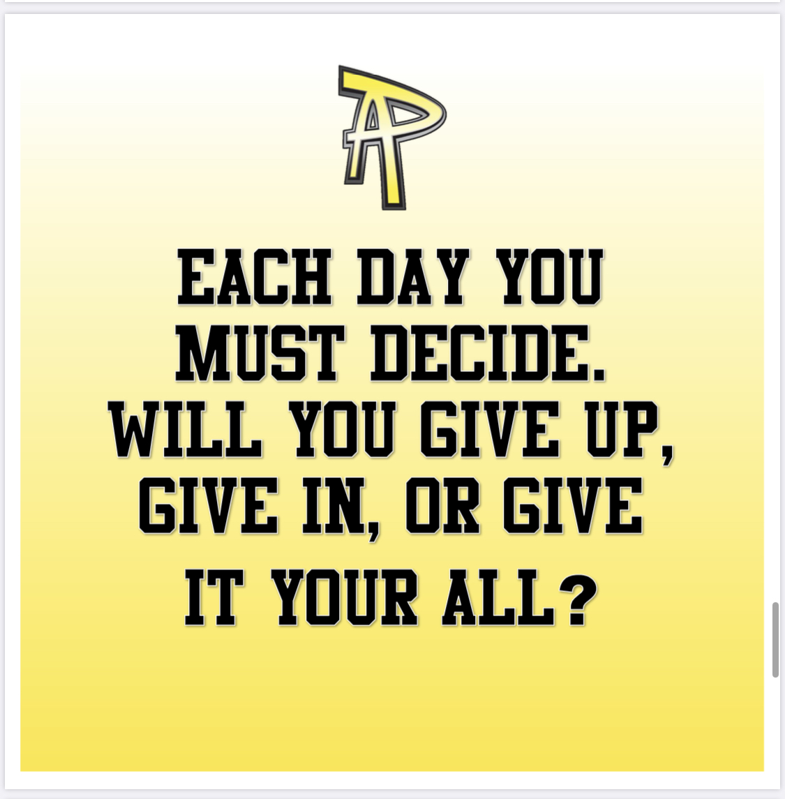 💛🖤 #MotivationalMonday #PAmily #PA4L #ItsAPAmilything #Ohana