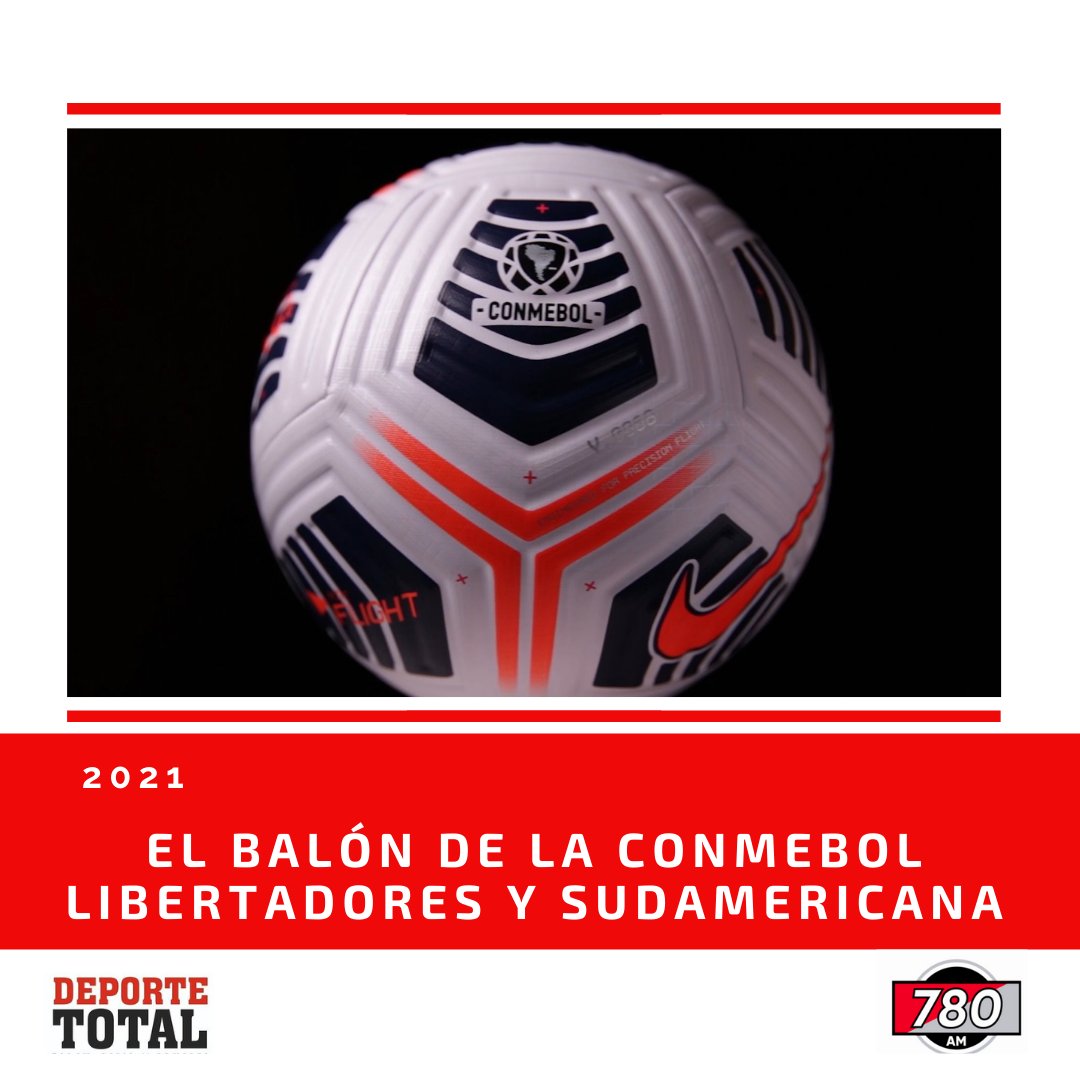 Atención oyentes de #DeporteTotal 

Regalamos el balón oficial de la Conmebol Libertadores y Sudamericana 2021. Déjanos tu nombre, apellido, tres últimos números de documento, rt y ya estas participando.

El ganador daremos a conocer el domingo 14 de febrero.

 #780AM