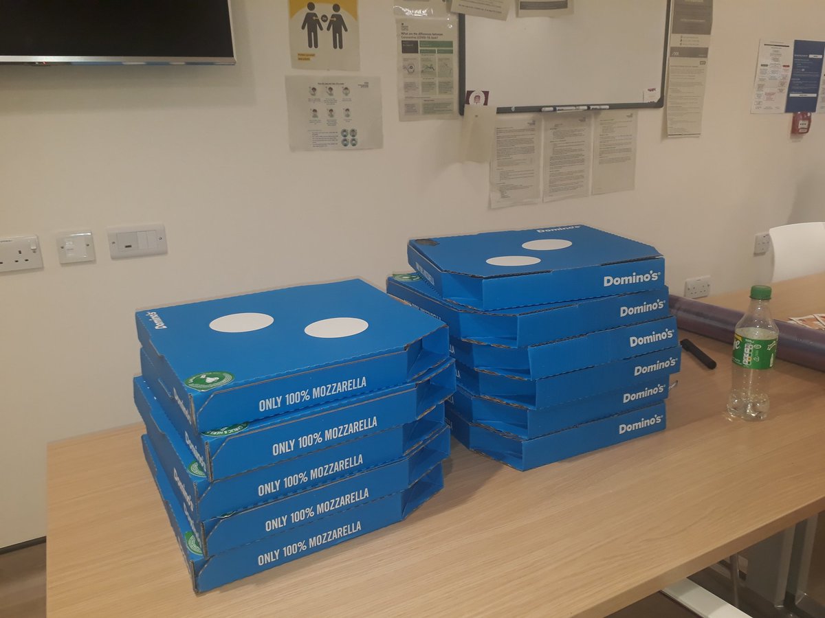 reens_kay's tweet photo. Thank you again!! @dominos #pizza #pizzaatwork https://t.co/mij4JPHuVs