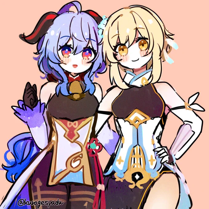 中国限定のお料理コンテスト?のイラストのチャイナ蛍と甘雨ちゃん並んで欲しかったrkgk 