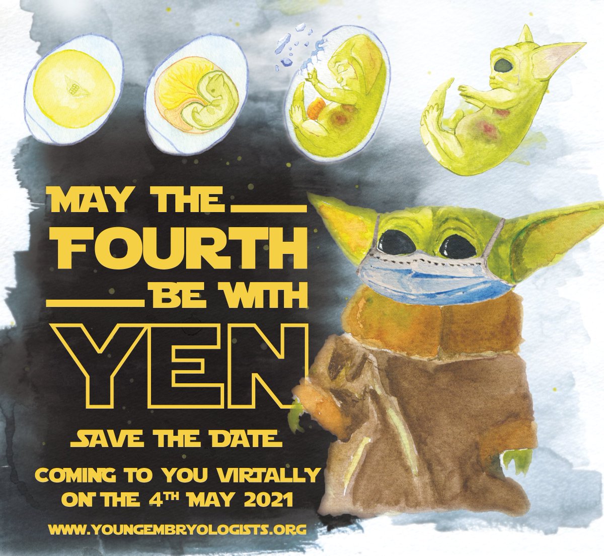 Here we go: Save the date for our #YEN2021 conference! May the Fourth be with YEN 🗓️ This time will be real because we are going virtual 🖥️ More details about invited speakers and registration soon