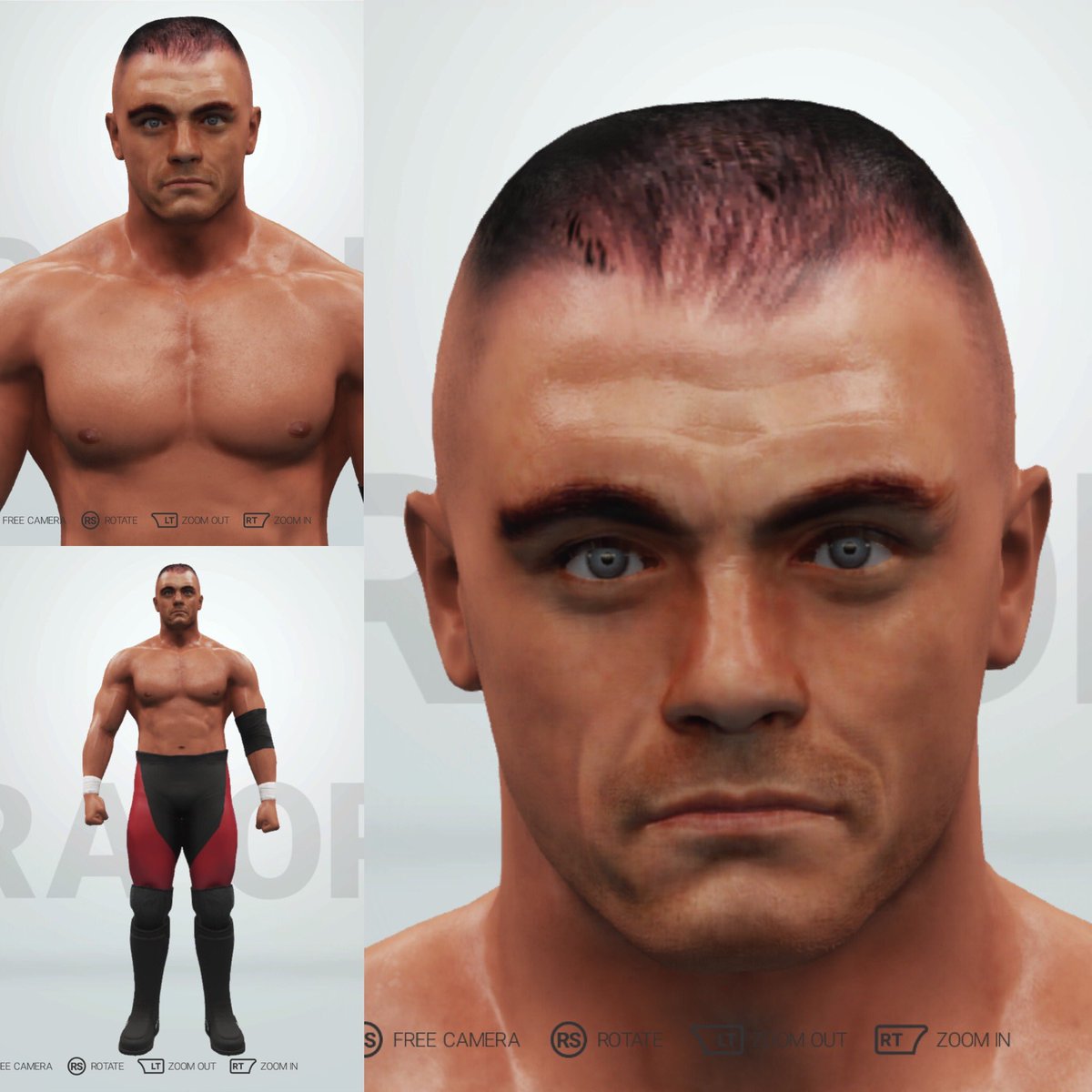 OmegamanX44's tweet photo. Didn’t have much time over a busy weekend to work on much but I put some time into @LanceStorm. Getting closer for sure, just need to keep making adjustments and I’ll get there #WWE2K19 #XboxOne #Xbox #ECW #ECWPROJECT #ImpactPlayers https://t.co/8ro3DgPp2c