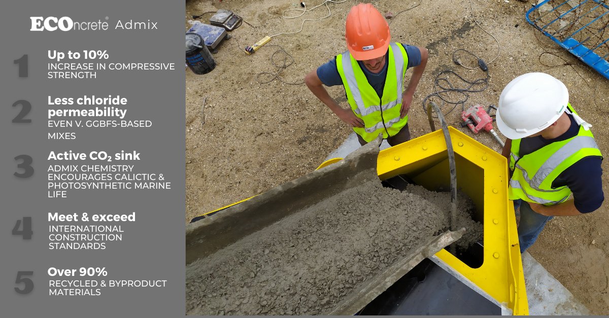 ECOncrete's Admix is the "salt and pepper" for stronger, nature-inclusive concrete. 
Check out 5 benefits if can give any coastal and marine infrastructure!

Have a project that needs some spice? Get in touch: bit.ly/2N2cV6O

#civilengineering #offshorewind #construction