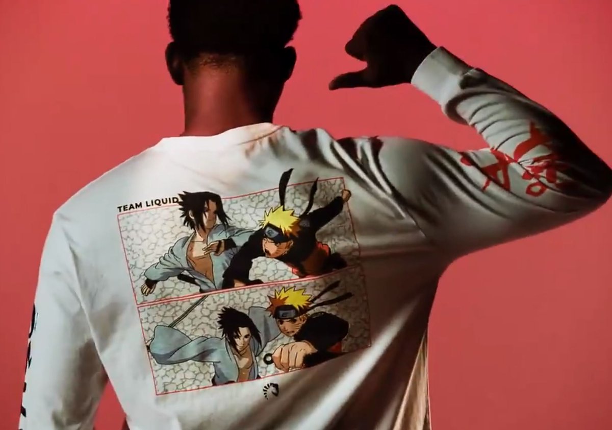 JakeSucky's tweet photo. Weebs gunna love this one, following a huge collab with Marvel, Team Liquid has done it again as their next merch collab will be with none other than... Naruto https://t.co/XxEnlWQ1mt