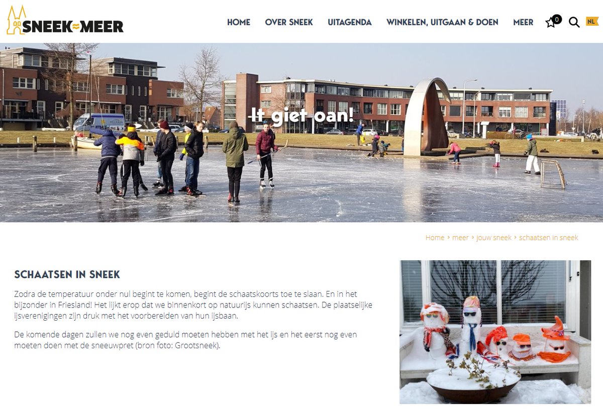 It giet oan! Schaatsen op natuurijs! Nog een paar dagen geduld, maar op Sneek.nl vind je alvast wat schaatstips: sneek.nl/nl/meer/jouw-s…