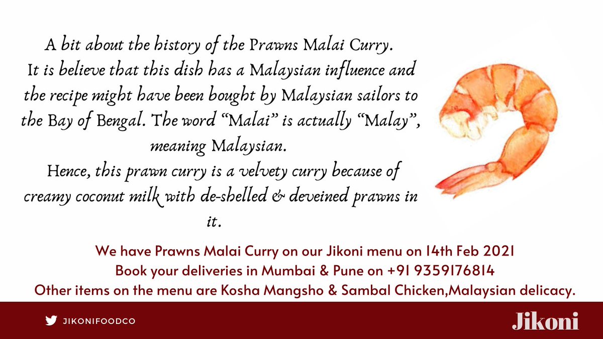 Rōnte Prawns Malai Curry Is A Bengali Delicacy Which Has Roots From Malay Culinary This Week We Have Malai Curry Also A Malaysian Delicacy On Our Menu For Sunday Rōnte Prawns Malai Curry Is A Bengali Delicacy Which Has Roots From Malay Culinary This Week We Have Malai Curry Also A Malaysian Delicacy On Our Menu For Sunday
