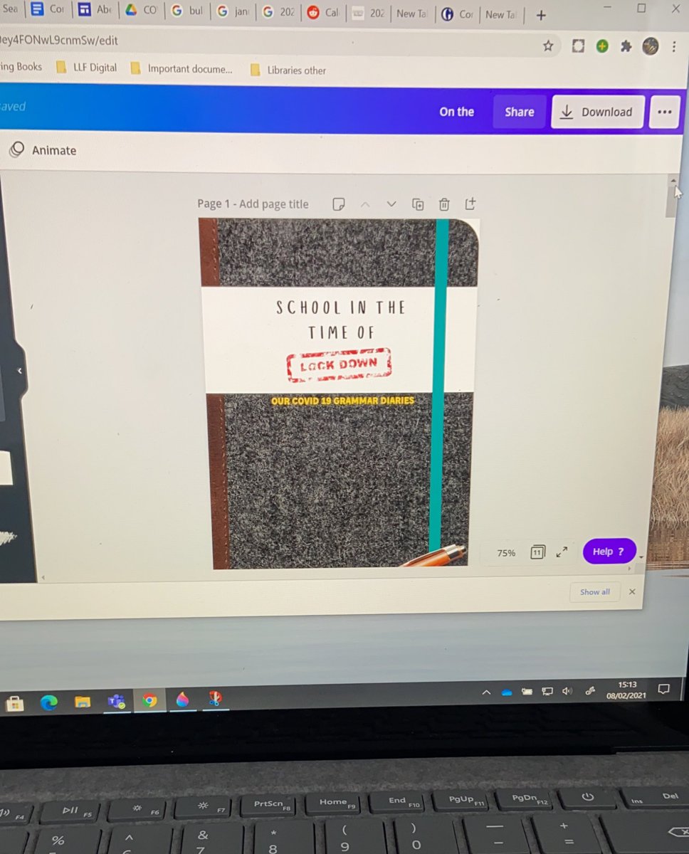 Busy working on the COVID 19 Grammar Diaries eBook. Such wonderful reflective writing from our pupils. #writing #libraryprojects