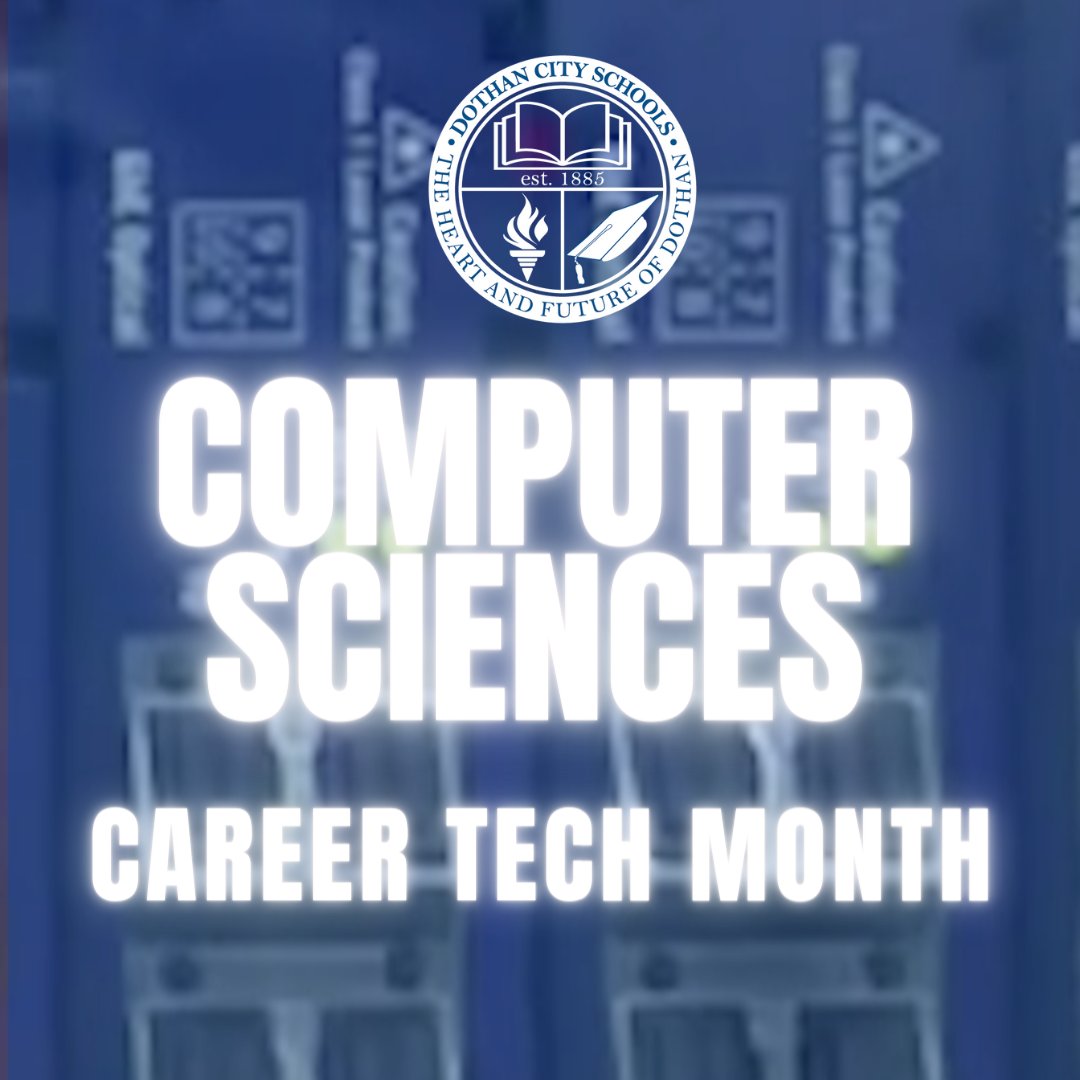 Today's Career Tech Feature is Dothan Technology Center's Computer Science Dual Enrollment Program with Wallace Community College.

Career Technical Education Month 2021:  Computer Science youtu.be/UGpxPqzkl3Y via <a href="/YouTube/">YouTube</a> 

#DothanCitySchools #DothanCityProud #LoveDothan