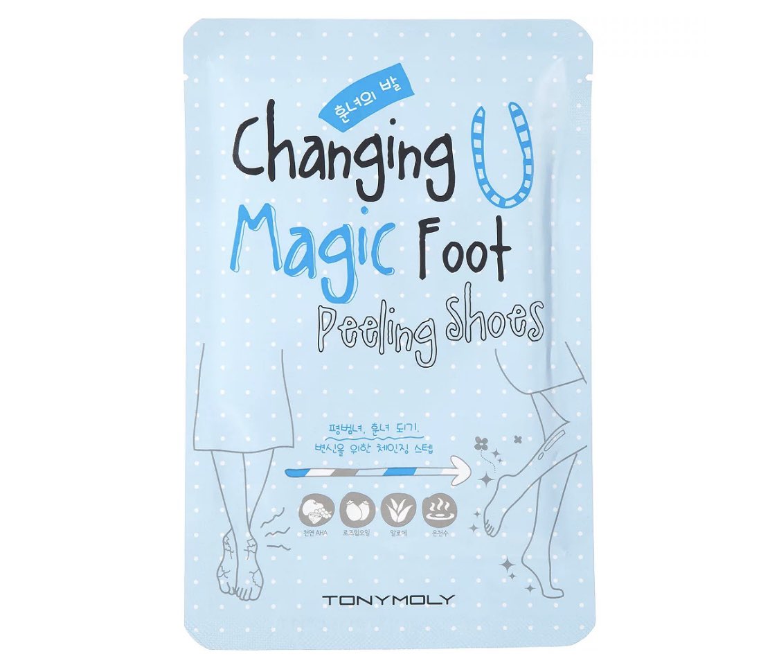 You can chemically exfoliate every part of your being including your feet. The process is nasty but AHAs+BHAs are able to cut through that thickened skin and slough it off compared to physical options. The results are longer lasting as well!