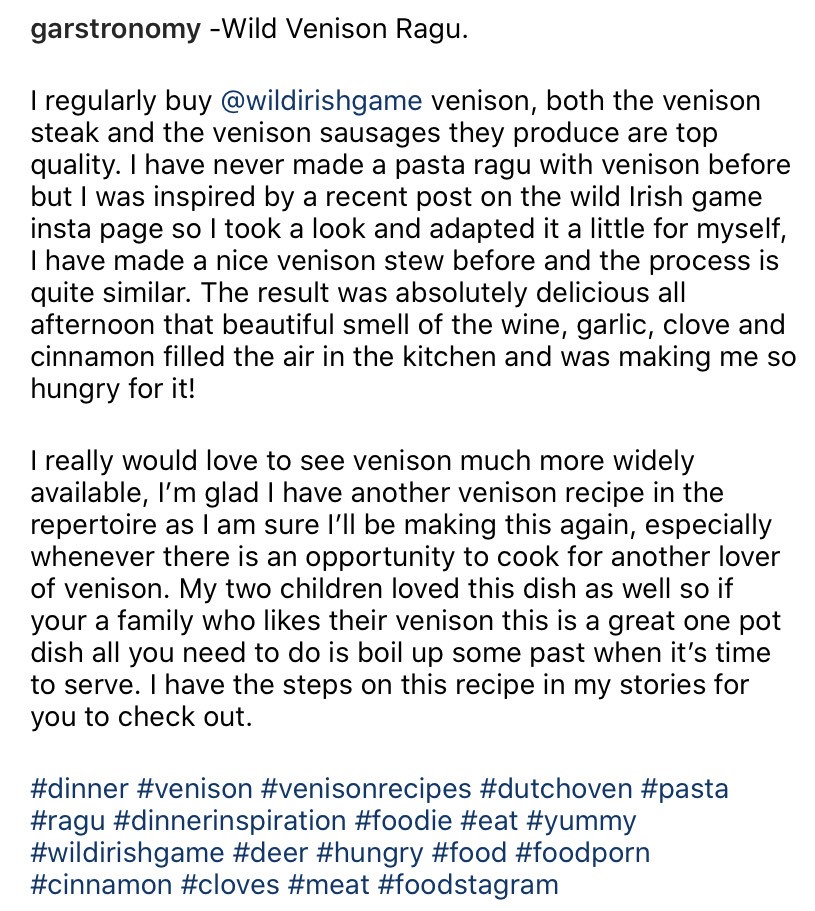 Things we love to see 👀
Check out garstronomy's instagram highlights for this Wild Venison Ragu cooking tutorial 😍instagram.com/garstronomy/ 
#gowild