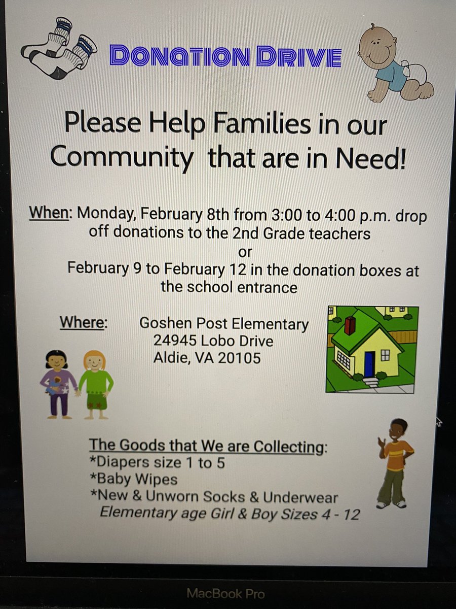 MsMiller2nd's tweet photo. Second grade is so excited for the start of our donation drive today from 3pm-4pm at Goshen Post. We will be collecting items for families in need. Very proud of these hard working gators 💙🐊 https://t.co/1x5tdbAEMw