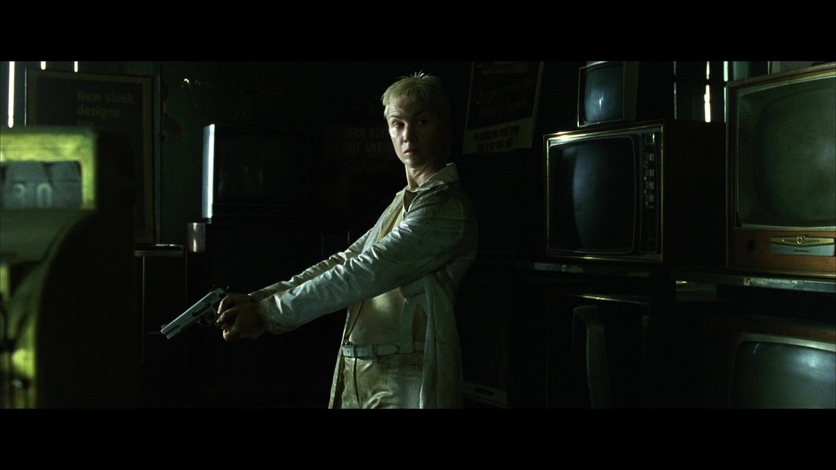 Love that Switch is named Switch and is the most blatant evidence of a deeper trans allegory being played with here.It's so perfect they are wearing white when everyone else wears black.20/