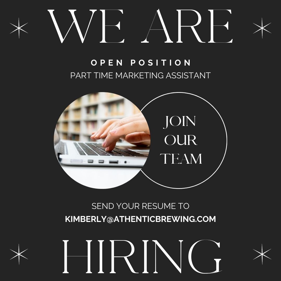 Athentic Brewing Co (@athenticbrewing) on Twitter photo Last call for marketing assistant applications! Email kimberly@athenticbrewing.com with your resume or to learn more about the position. Last call for marketing assistant applications! Email kimberly@athenticbrewing.com with your resume or to learn more about the position.