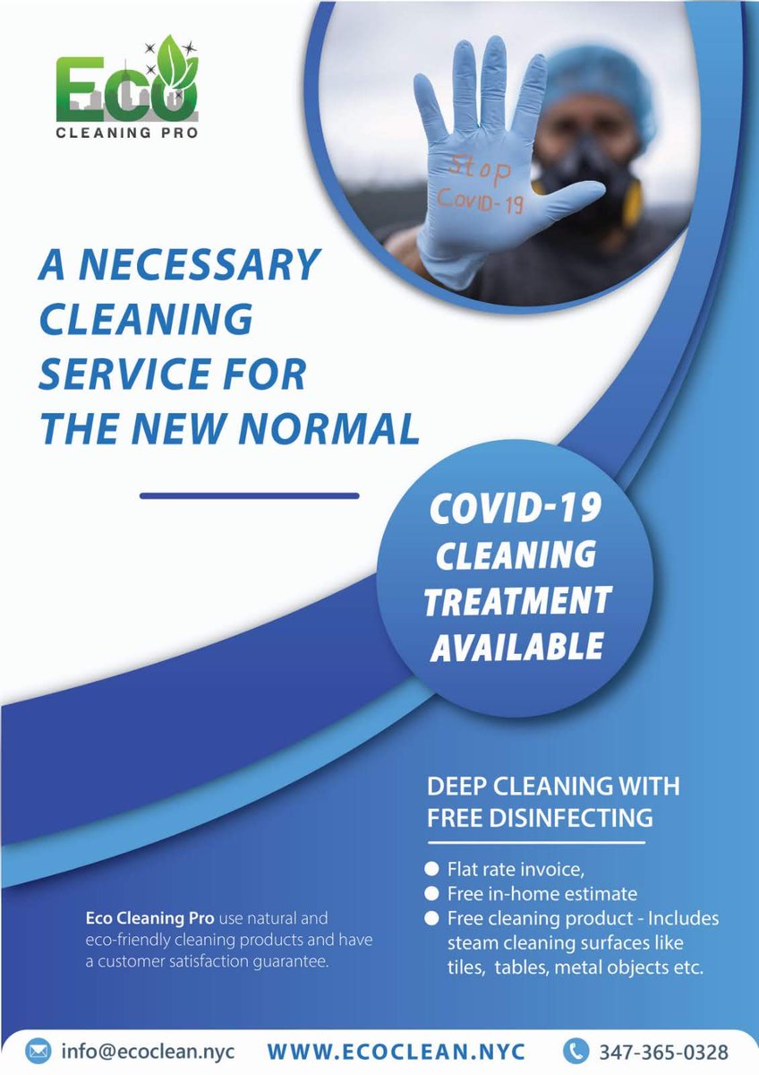 Get a free cleaning estimate now! 
This awesome disinfecting and eco-friendly janitorial service is proven to improve employee attendance.
ecoclean.nyc/commercial-cle…