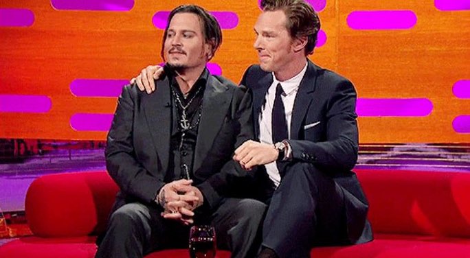 He is so easy going, so light-hearted, and he never draws on his celebrity of status. He is a world class actor... I love him. He is a very generous and loyal human being."~ Benedict Cumberbatch on  #JohnnyDepp  #JohnnyDeppDeservesJustice  #JusticeForJohnnyDepp