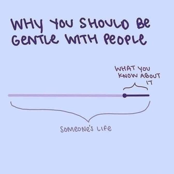 Always be gentle! We are all struggling in different ways, but we can help each other smile each day by just being gentle. <a href="/BSEhseIN/">BSE-HSE</a> #SITS