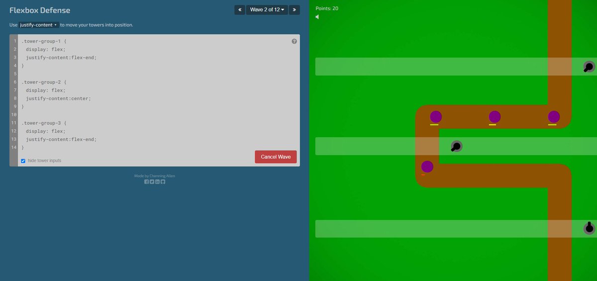 McodeMm's tweet image. D31 #100DaysOfCode
finish the css flexbox layout game on codecamp
more understand position when playing this game .😉