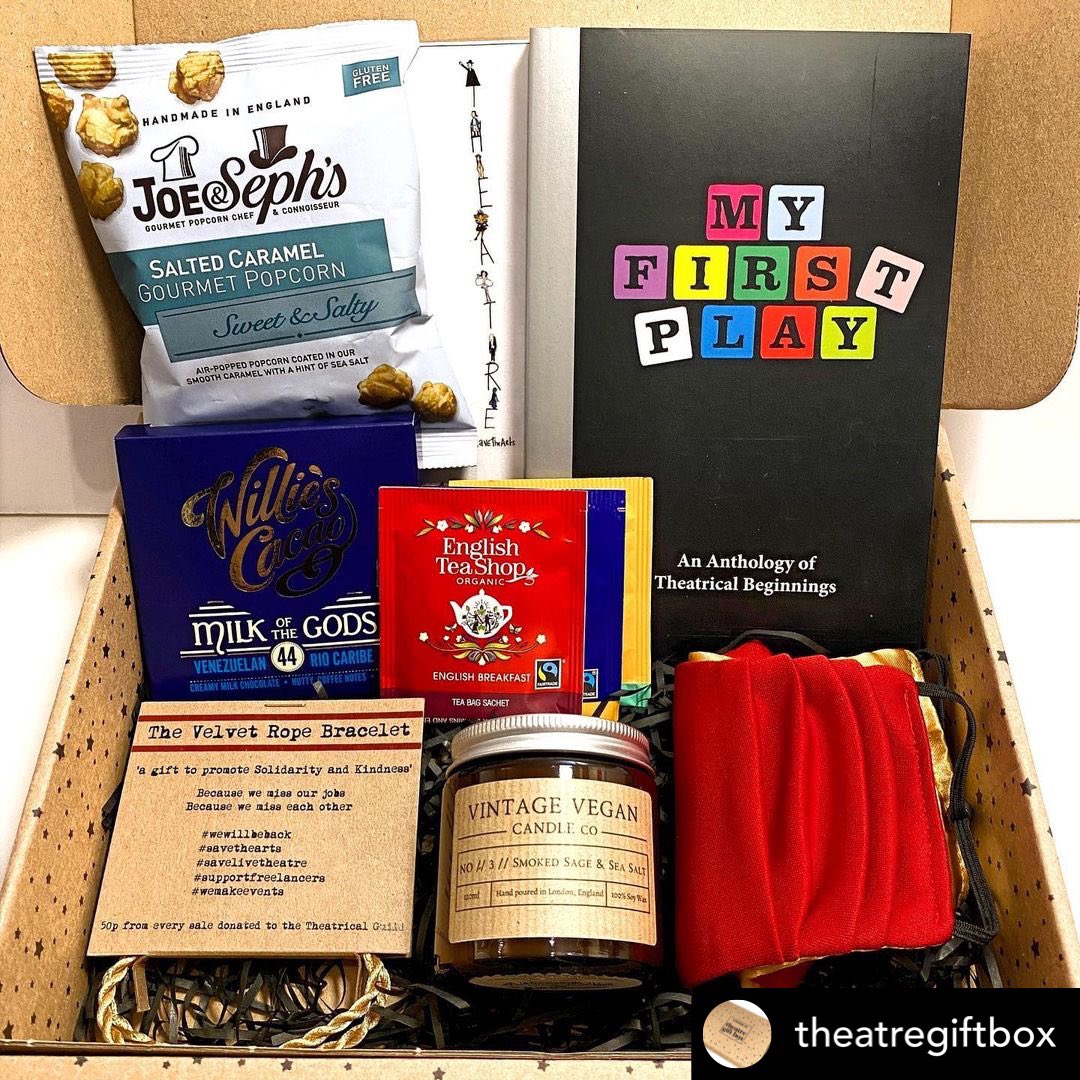 SarahBostockAct's tweet photo. I’m so delighted to contribute my masks to this fantastic collection of goodies:

https://t.co/QtuTbOxx87

5 items in every box are sourced directly from arts professionals 🎭
#supportthearts #supportsmallbusiness #arts #gift #performers #sidehustle #actorslife #pandemic #theatre https://t.co/xSJfRrQctn