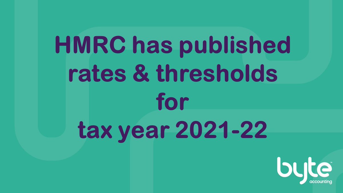 ℹ️ Employers rates & thresholds for tax year 2021-22 published by @HMRCgovuk  for #payrolls #expenses & #benefits to employees. 🧮

👉 lnkd.in/eMirwqR

#tax #nationalinsurance #statutorypayments #nmw #nlw #thresholds #Payroll #HMRC #ByteAccounting