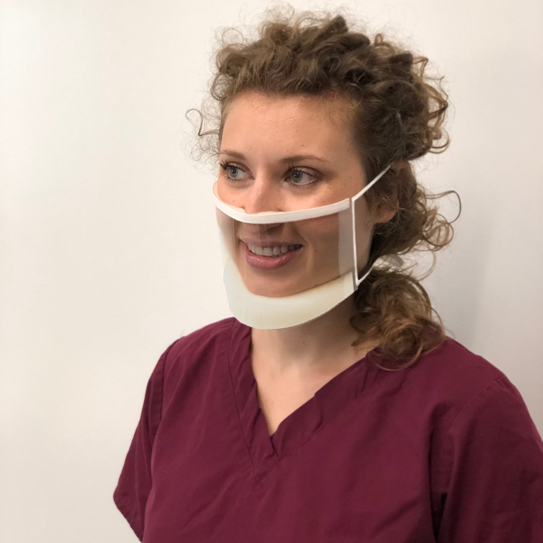 Ppe4U's tweet photo. Last year, we launched our transparent #facemasks, designed to help businesses improve communication between staff &amp; customers.

These masks are ideal for employees within industries where #customerservice is key &amp; where a smile can go a long way. 

https://t.co/pYrI6M1srx https://t.co/f9UoDStRJe