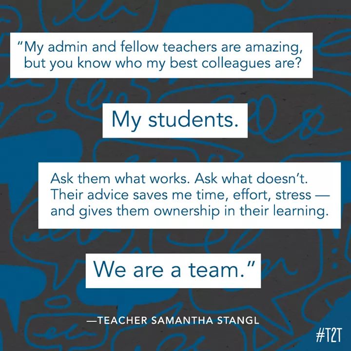 So true...love hearing from my students regularly.