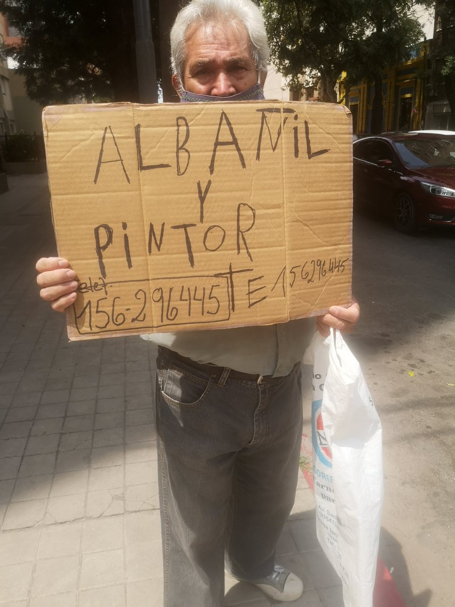 El es Paulo, su oficio es albañilería y pintor.
Tel: 156296445
Si pueden compartir, de seguro estaría muy agradecido con ustedes 🤍