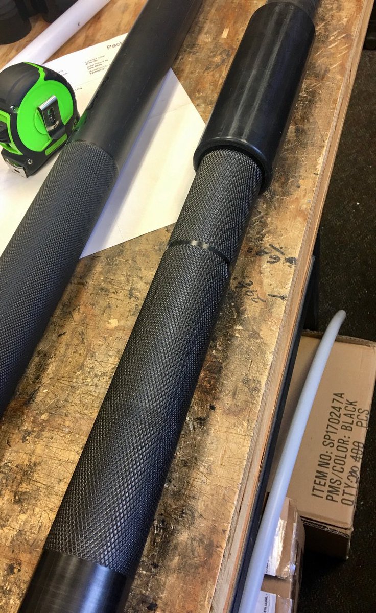 tsunamibarspor1's tweet photo. We have knurling on our bars now! #tsunamibarsports #tsunamibarbell #speedforcemax #training #knurlinggrips https://t.co/TSRbXtGvz3