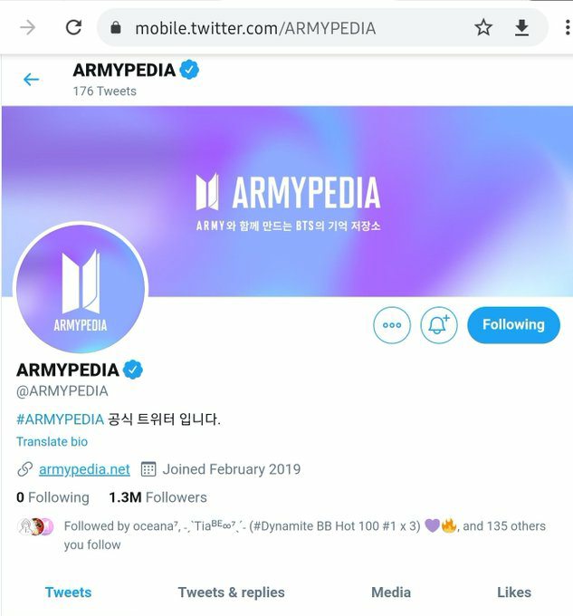 BigHit Official ARMYPedia? -  @ARMYPEDIAAll ARMY related content and Website? -  @allforarmyRequesting BTS in local Radio? -  @btsonradio7Want to participating in Voting and Streaming group? -  @BTSxMVP  #BTSARMY  @BTS_twt