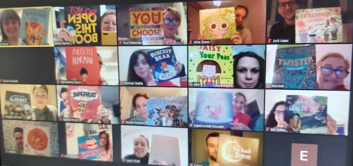 newwaveenglish's tweet photo. Fantastic second session of the @NewWaveFed @OpenUni_RfP Teachers' Reading Group! What's your favourite picture book? Sell it to your pupils with a "If you..." sentence... #teachersasreaders #everychildareader https://t.co/eTVfPmWNGt