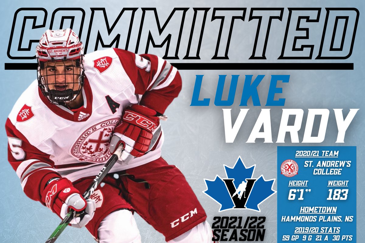 NEWS: The Vees are pleased to announce the commitment of D Luke Vardy ('03) for the 2021/22 season!

Welcome to Penticton, <a href="/lukevardy2003/">Luke Vardy</a>!

DETAILS 📝 | bit.ly/3p0KIut

#BCHL
