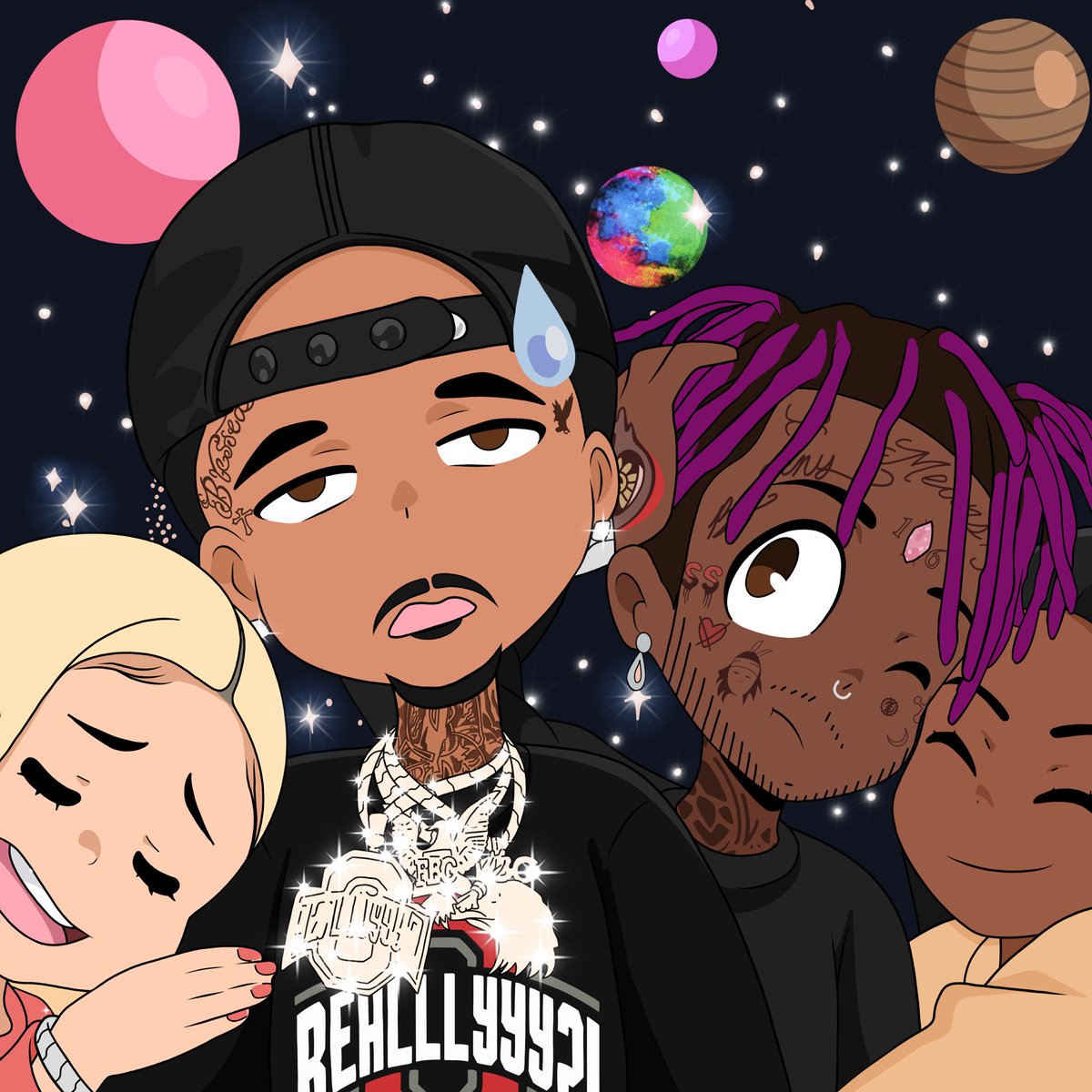 DoeBoyOfficial's tweet photo. 2/12 FRIDAY 🤫💞🛸🪐 @LILUZIVERT https://t.co/LJCYBwZVKT