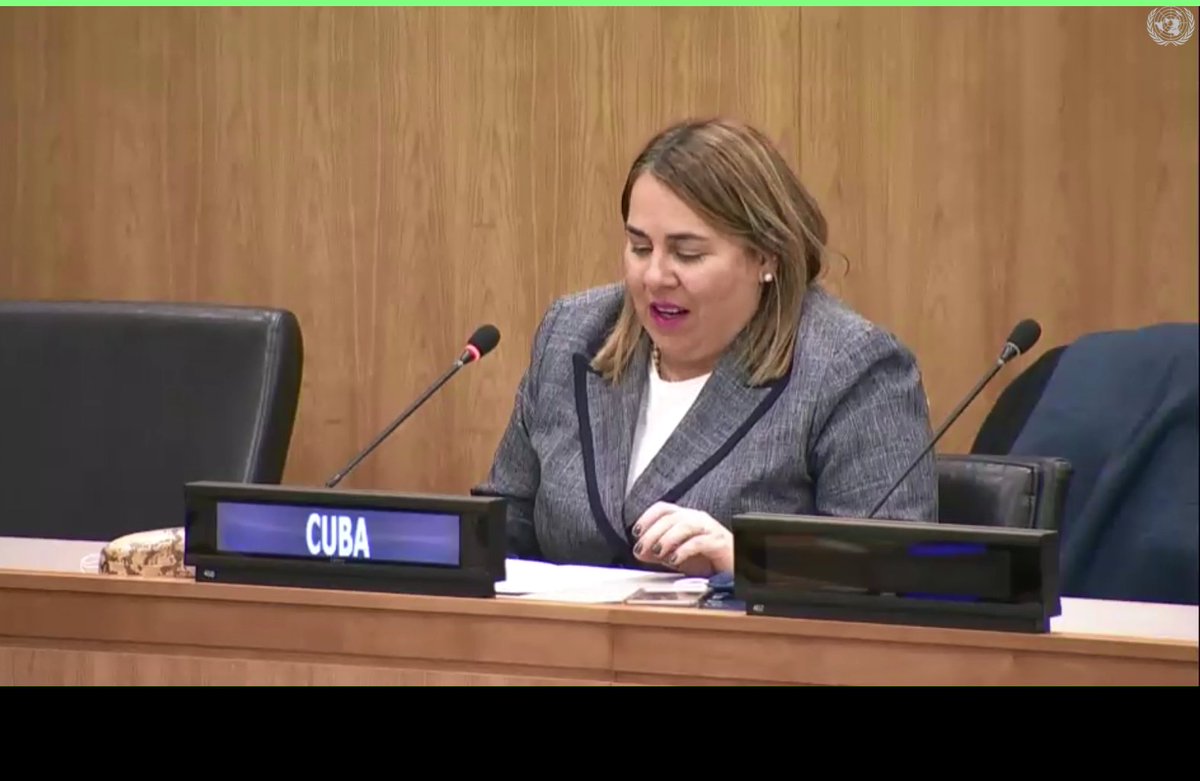 CUBAONU's tweet image. #Cuba on #LCD5:  Cuba upholds the universal right to development, based on mutual respect and recognition of common but differentiated responsibilities.
