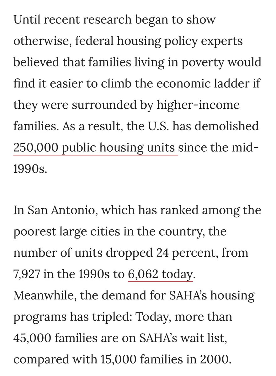 This has been the fate of many of SA's public housing complexes (Victoria Courts, Mirasol Homes, San Juan Homes & Wheatley Courts to name a few). It's a direct consequence of decades of federal funding cuts that have left housing authorities w/ out cash to repair & maintain units