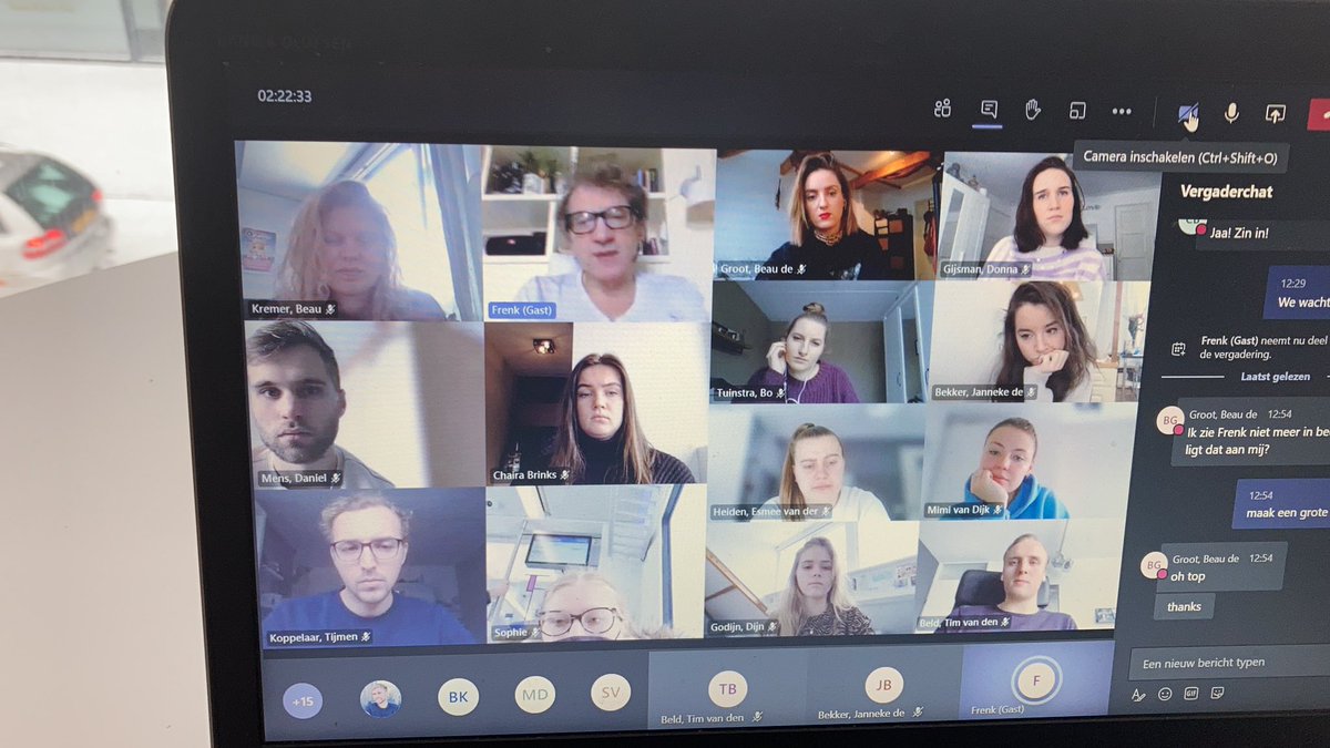 Heel bijzonder, eerlijk en intiem gastcollege van Frénk van der Linden bij de aftrap van de minor Media en journalistiek.