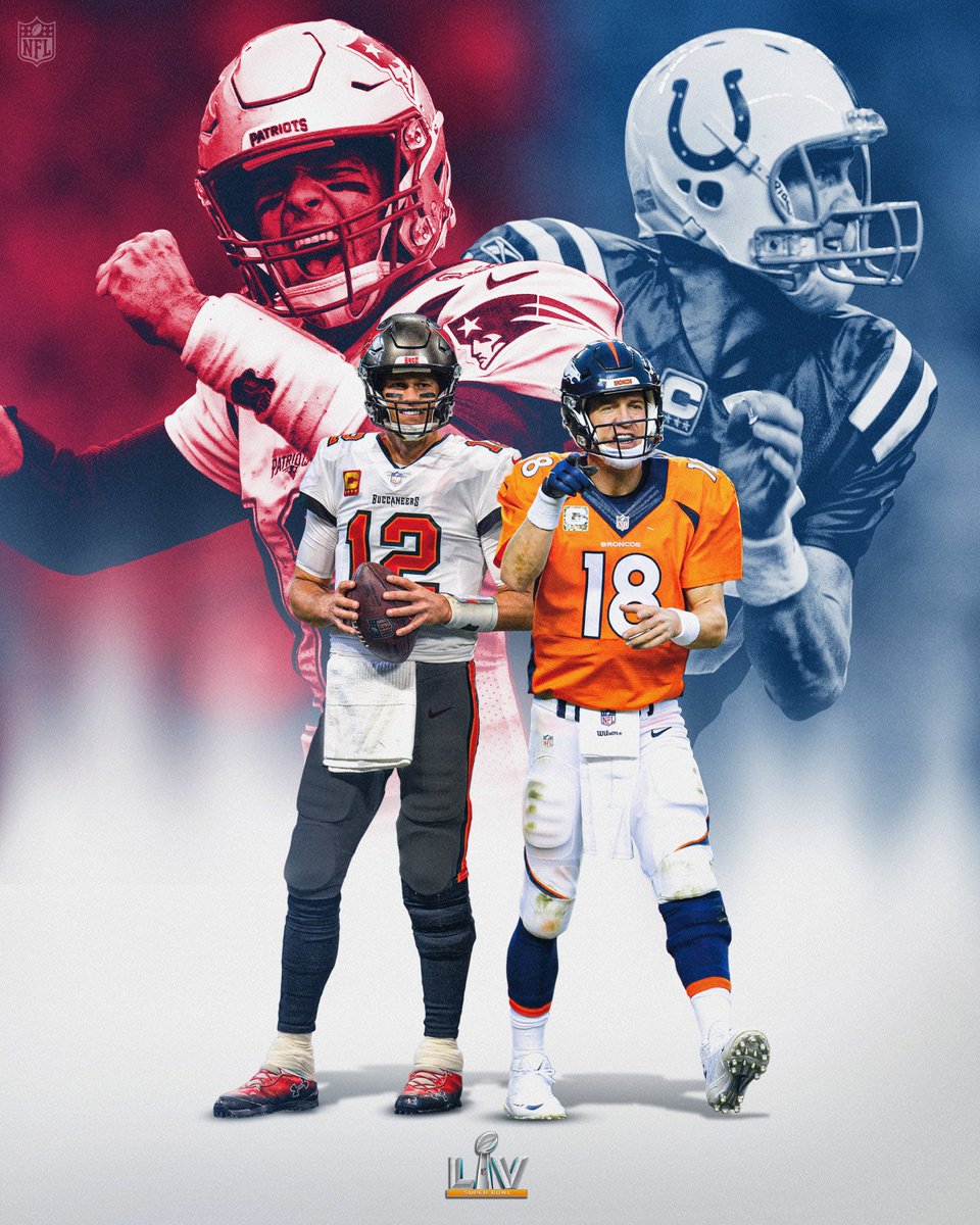 NFL's tweet photo. The only two QBs to start and win a Super Bowl with two different teams?

@TomBrady &amp; Peyton Manning. https://t.co/V6vgClEkpk