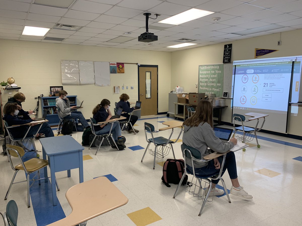Started completing Career Development Plans with Freshman! Great conversation and great questions by students! Really enjoyed it! <a href="/CarteretEast/">East Carteret High School</a> <a href="/AllisonCTE/">Allison Dees</a>